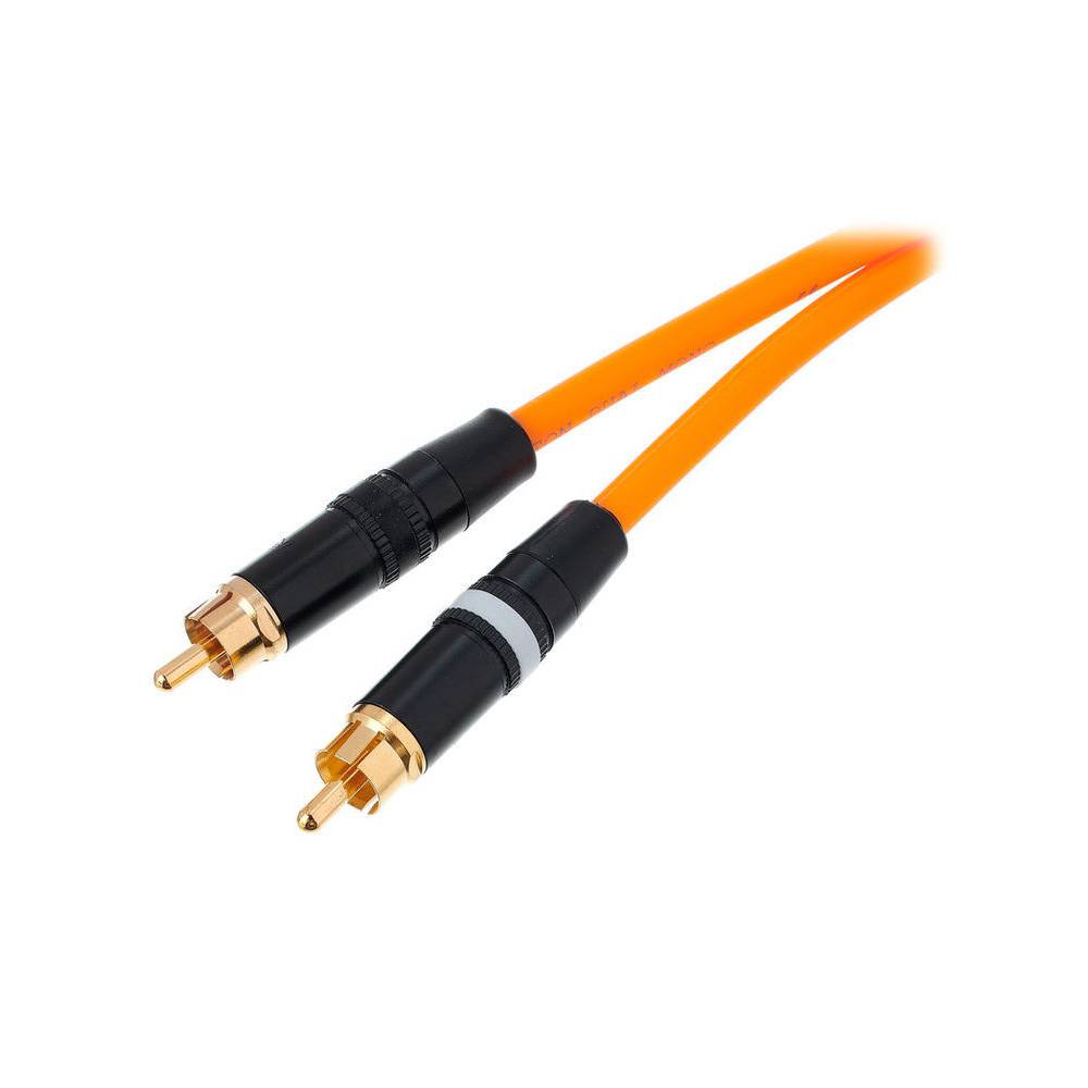 Cordial DJ-RCA0.6O CEON 2x RCA kabel 60 cm, oranje