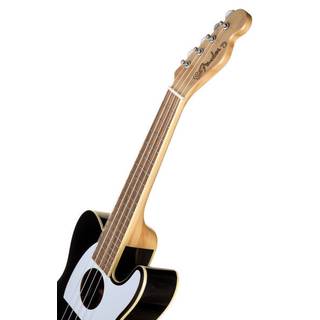 Fender Fullerton Tele Uke Black elektrisch-akoestische concert ukelele