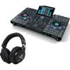 Denon DJ Prime 4 + Devine PRO 4000 over-ear koptelefoon