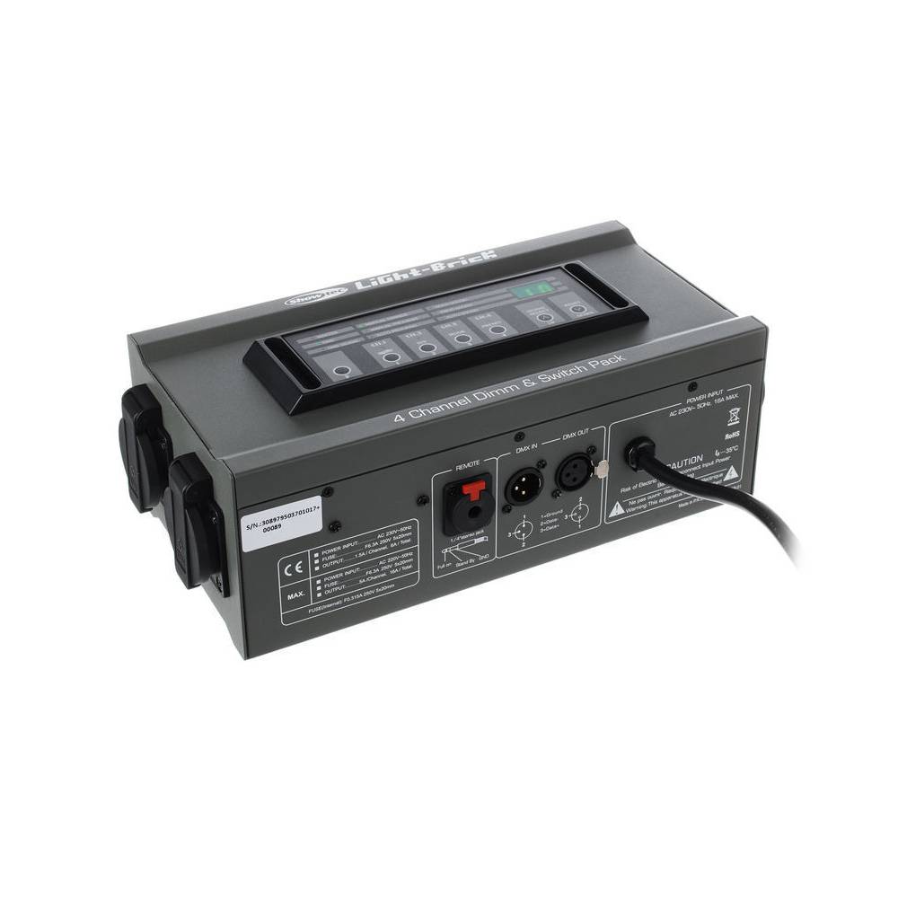 Showtec Lightbrick 4-kanaals DMX dimmerpack