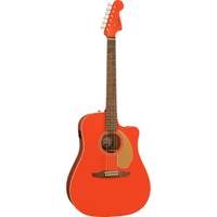 Fender Redondo Player Fiesta Red elektrisch-akoestische westerngitaar