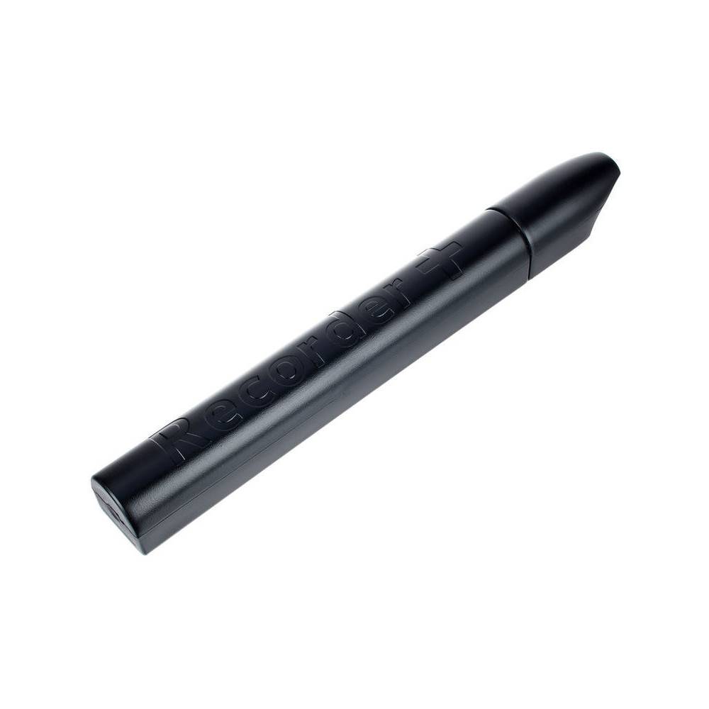 Nuvo Recorder+ kunststof sopraanblokfluit kinderen - Duits - zwart-roze