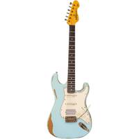 Vintage V6 HSS Icon Aged Gloss Relic Laguna Blue elektrische gitaar
