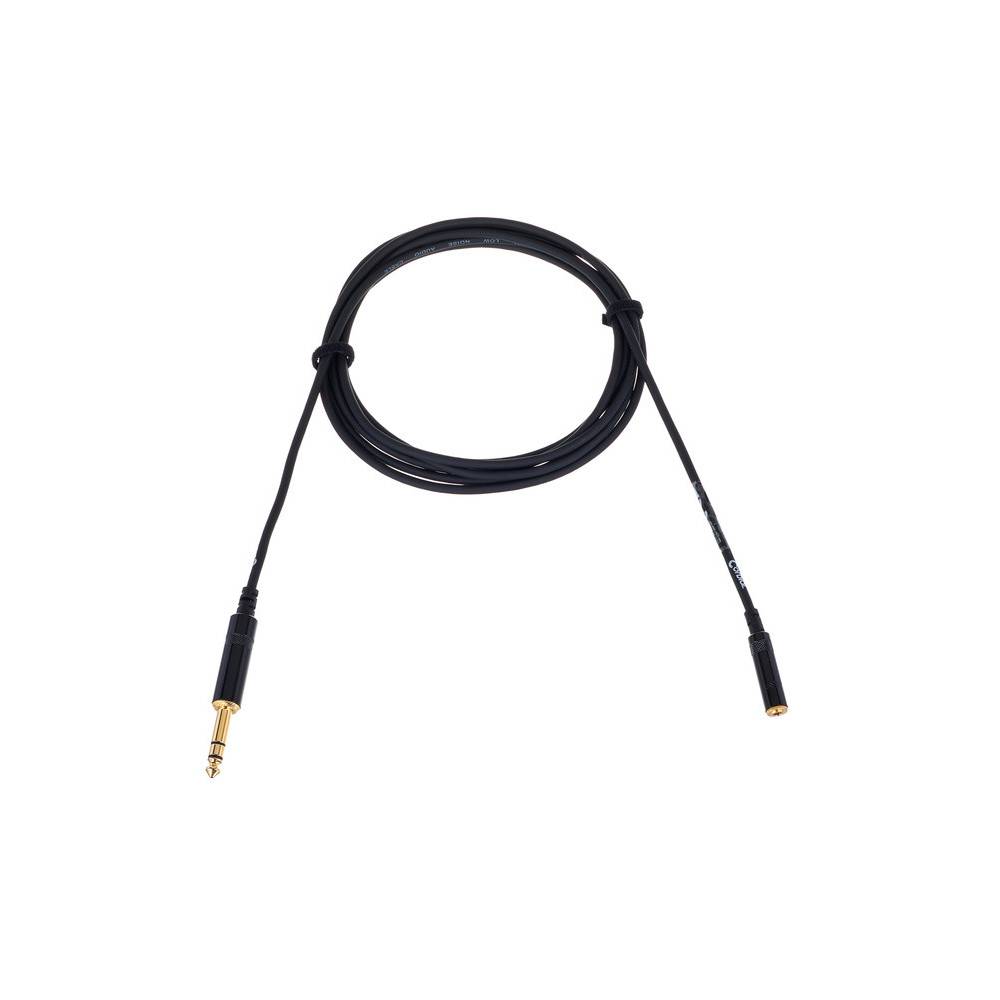 Cordial CFM3VY Intro verloopkabel TRS jack 6.3mm - 3.5mm female 3m