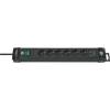 Brennenstuhl Premium-Line 1951160602 stekkerdoos 6-voudig met USB 3m zwart