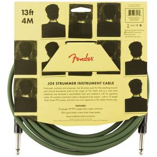 Fender Strummer Pro 13 Inch Drab Green signature instrumentkabel 4 meter