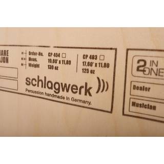 Schlagwerk CP404RED 2inOne Snare Cajon Red Edition Large