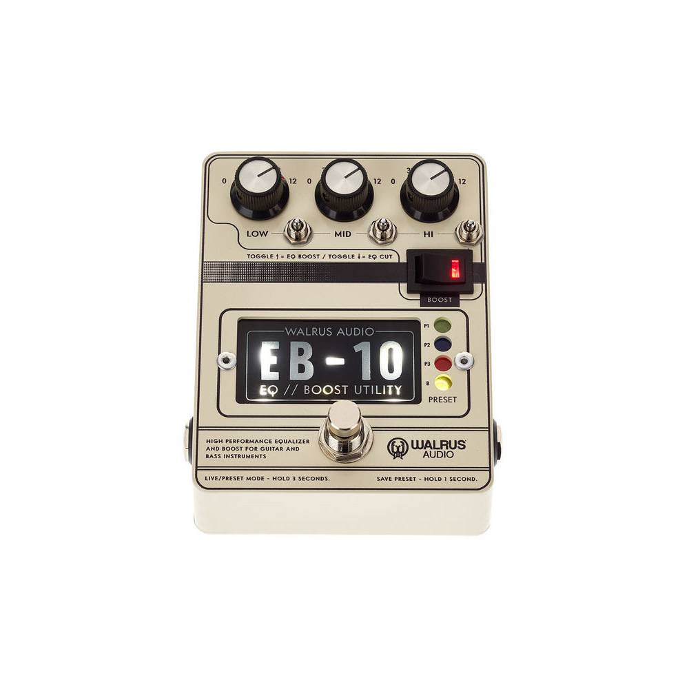 Walrus Audio EB-10 Cream Preamp / EQ / Boost effectpedaal
