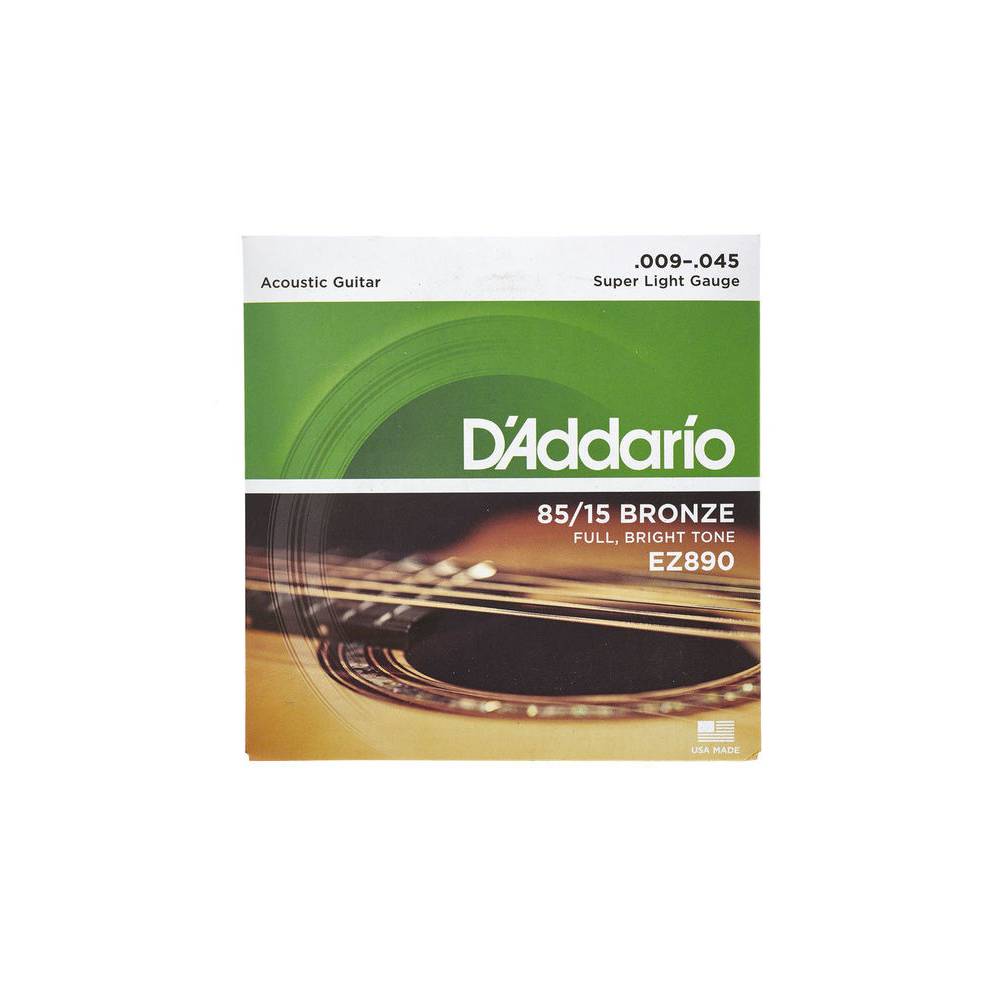 D'Addario EZ890 snarenset voor akoestische western gitaar