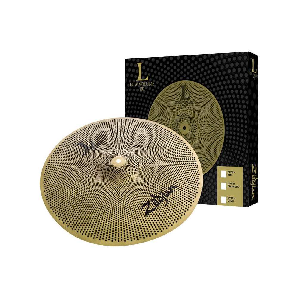 Zildjian L80 Low Volume Crash 16 Zoll – Bis Zu 80% Leiser, Perfekt Für Übungsräume