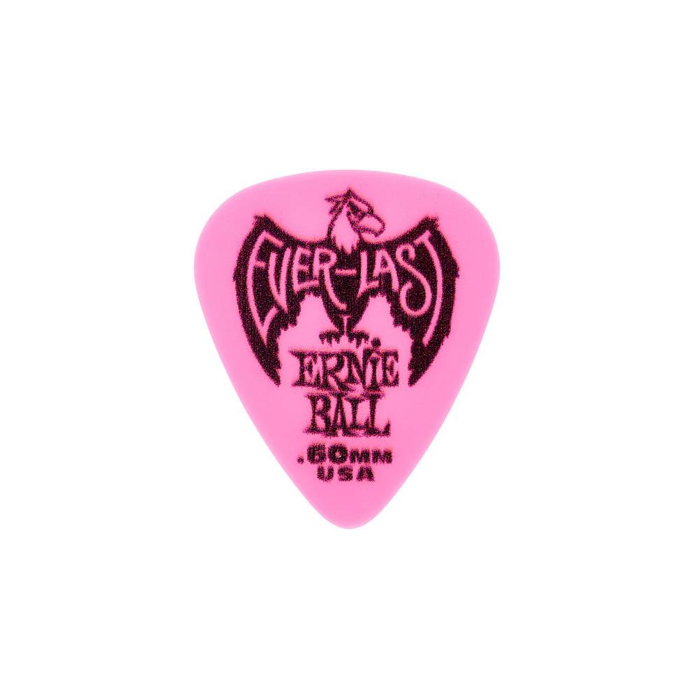 Ernie Ball 9179 Pink Everlast 0.60 mm plectrumset (12 stuks)