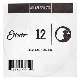 Elixir 13012 Anti-Rust Plain Steel .012 losse snaar