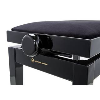 Konig & Meyer 13961 pianobank (hoogglans zwart)