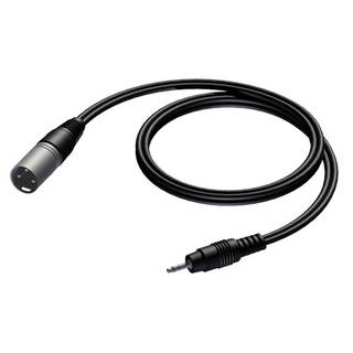 Procab CAB714/3 Verloopkabel 1x Mini-jack naar 1x XLR male 3m