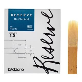 D'Addario Woodwinds Reserve Bb Clarinet Reeds 2.0 (10 stuks)