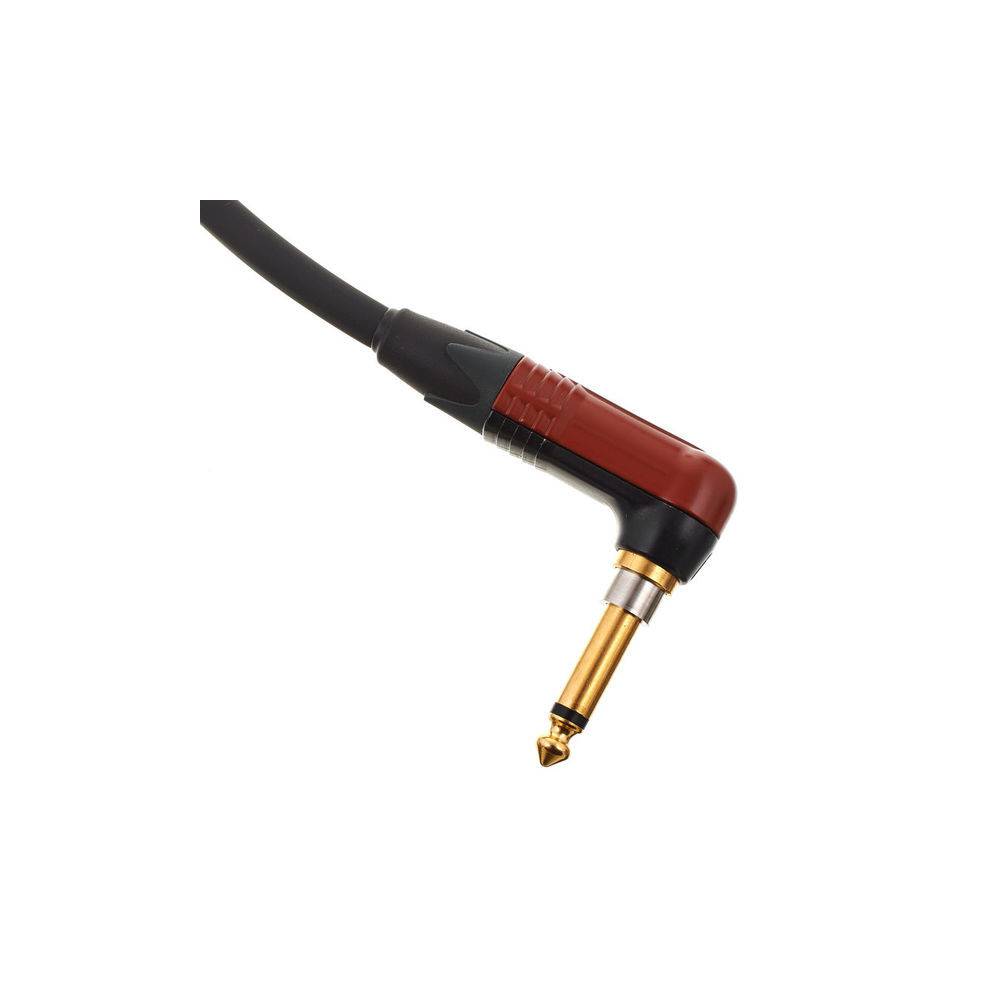 Cordial CSI9RP-SILENT ENCORE 6.3 TS jack silent haaks - 6.3 TS jack recht kabel 9m