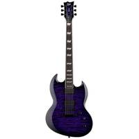 ESP LTD Deluxe Viper-1000 See Thru Purple Sunburst elektrische gitaar