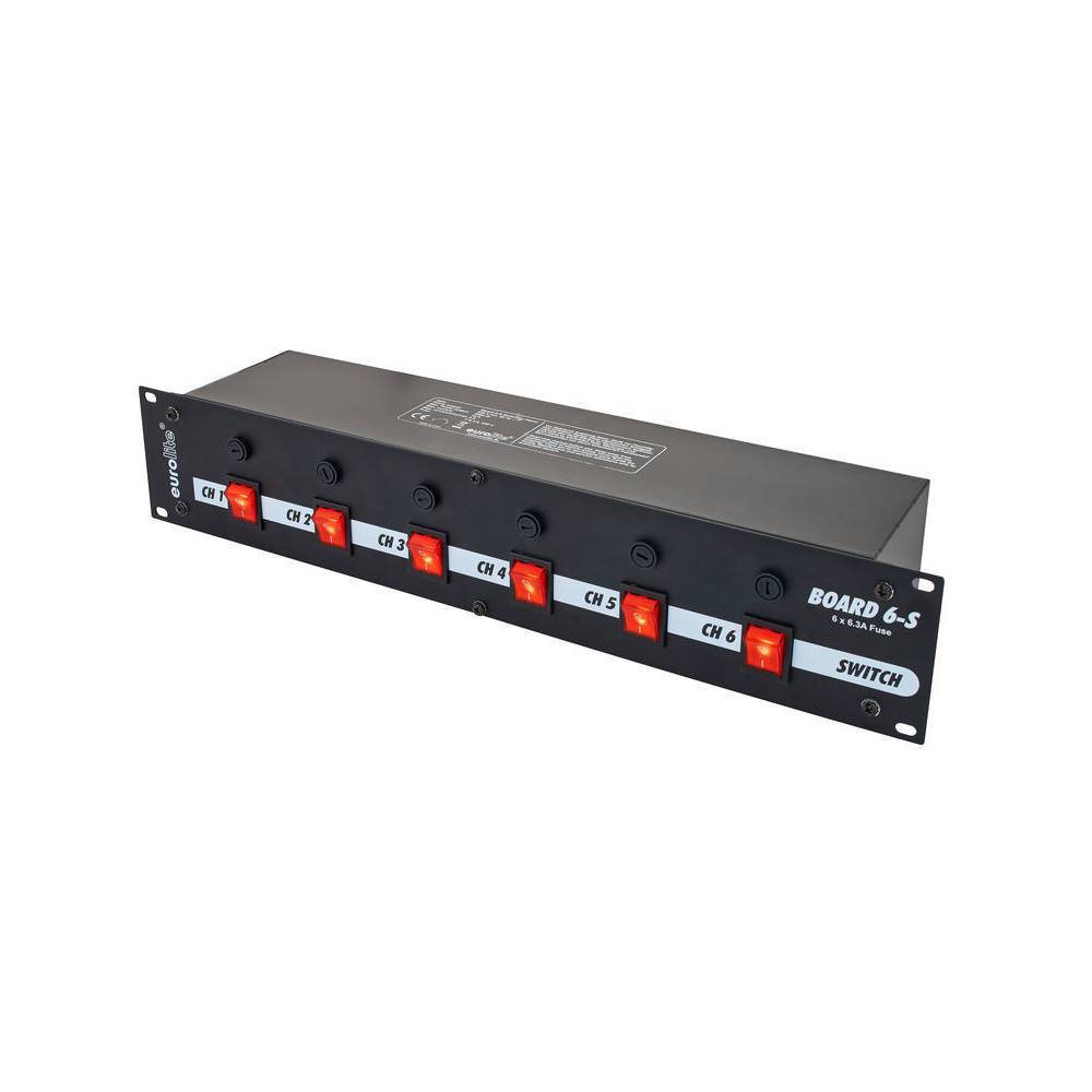 Eurolite 6-kanaals switch schuko