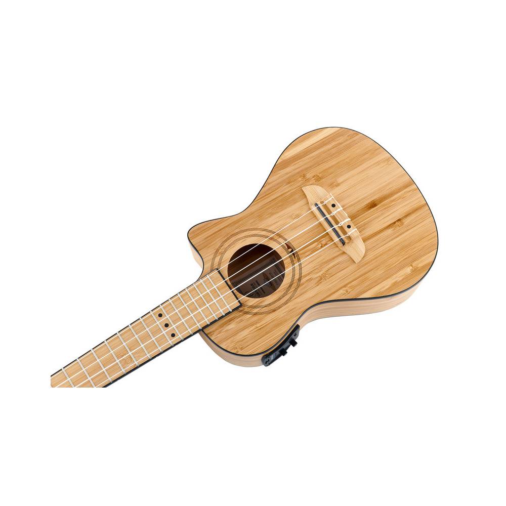 Ortega RUNAB-CC Bamboo Series Concert Size Ukulele Natural E/A concert ukelele met gigbag