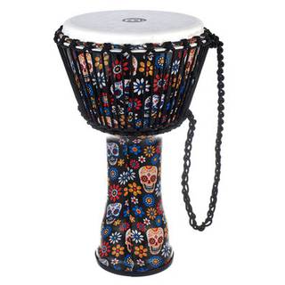Meinl PADJ7-M-F Rope Tuned Travel Series Day Of The Dead 10 inch Djembe