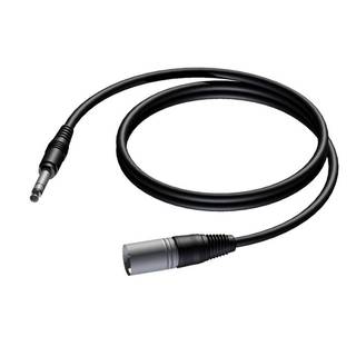 Procab CAB724 XLR male - jack 6.3mm male stereo 1.50 meter