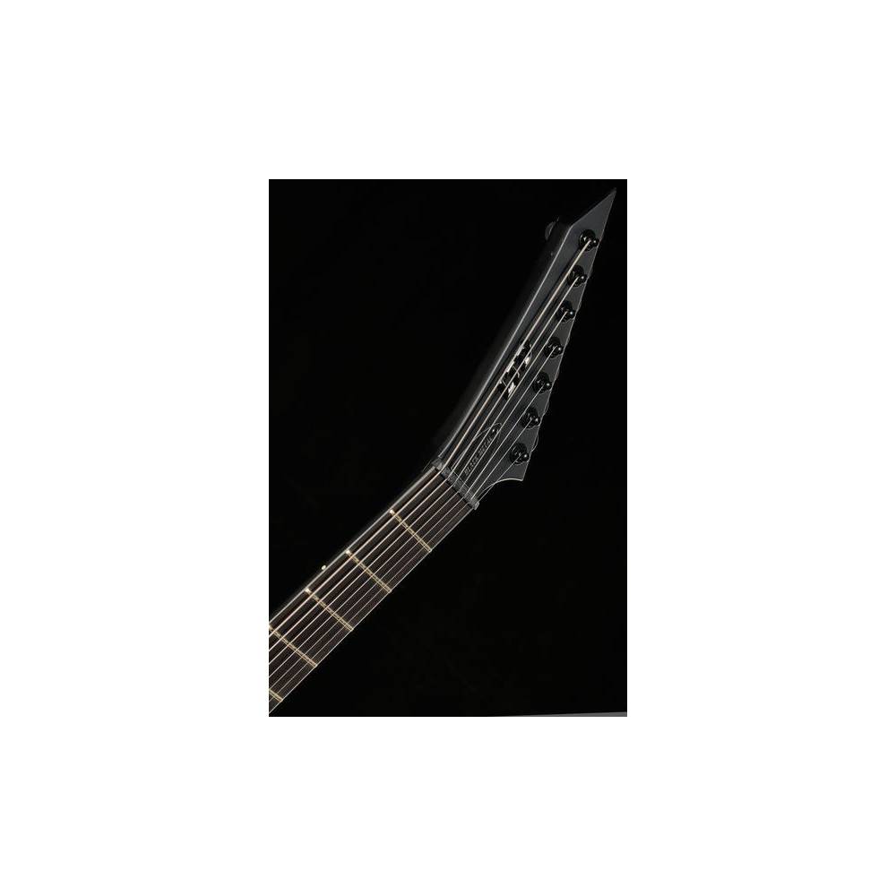ESP LTD Black Metal Series M-7HT Baritone Black Metal Black Satin 7-snarige elektrische gitaar