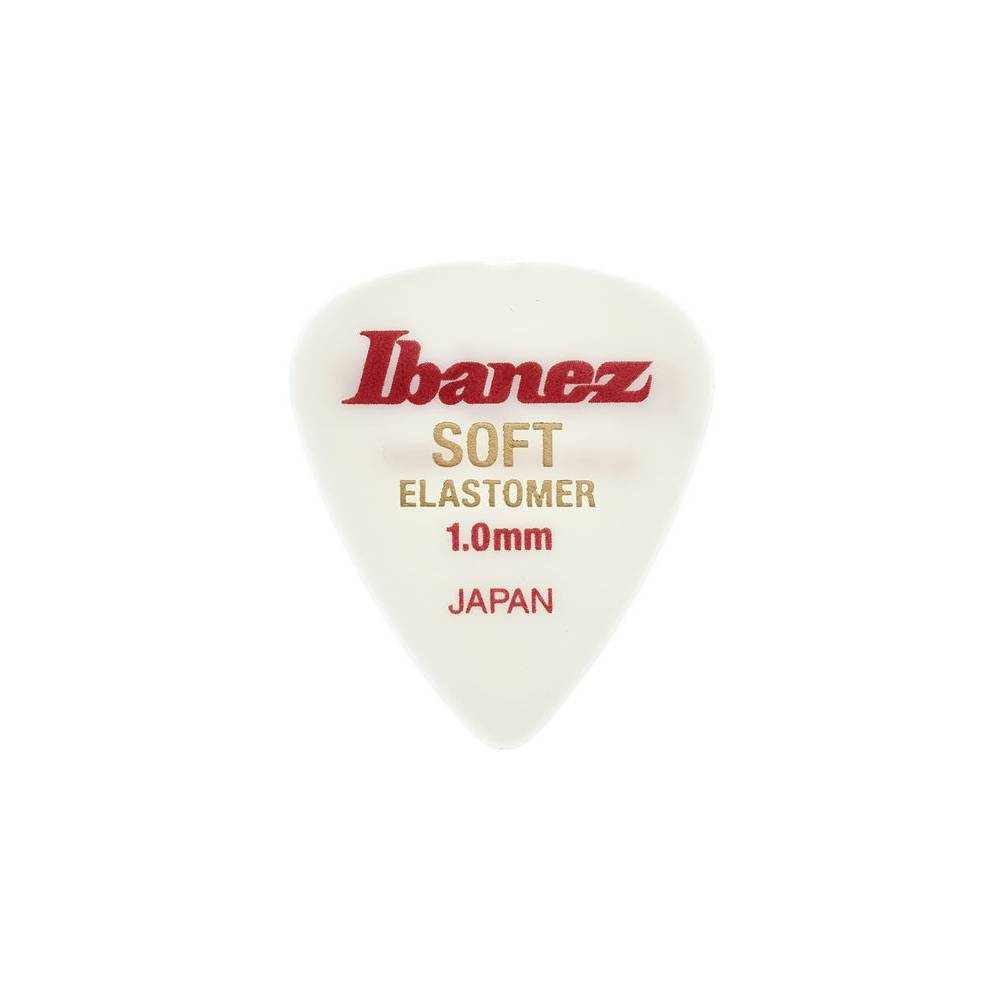 Ibanez BEL14ST10 Elastomer plectrums 3-pack soft 1.0 mm - wit teardrop