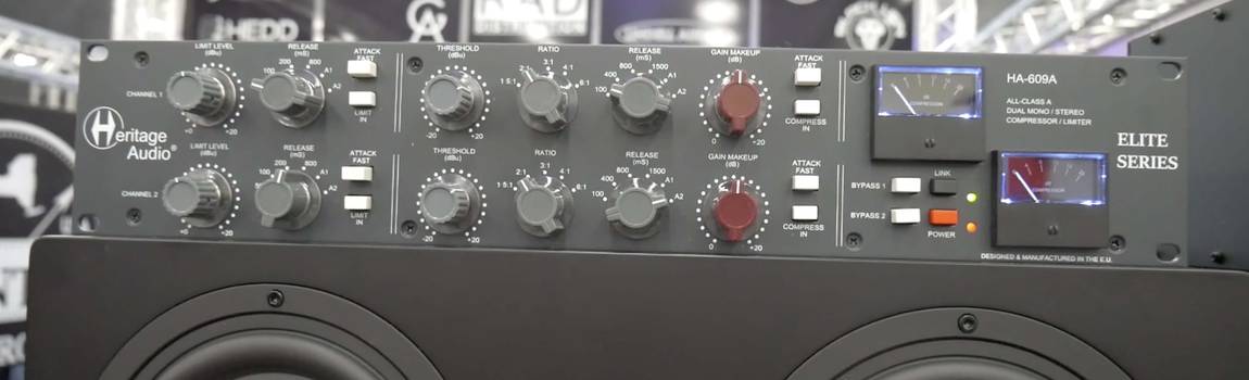 NAMM 2020 VIDEO: De Heritage Audio Dual Channel Compressor
