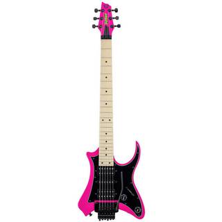 Traveler Guitar Vaibrant Standard V88S Hot Pink elektrische reisgitaar