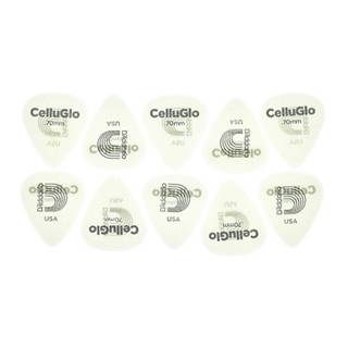 D'Addario 1CCG4-10 Cellu-Glow plectra 10 pack medium