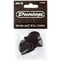 Dunlop 47PXLS Jazz III XL Stiffo Pick plectrum set 6 stuks