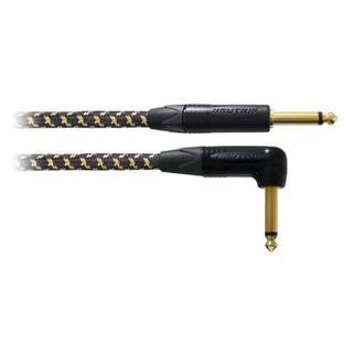 Cordial CXI3PR-TWEED Edition 25A instrumentkabel jack 6.35 TS recht-haaks tweed 3m