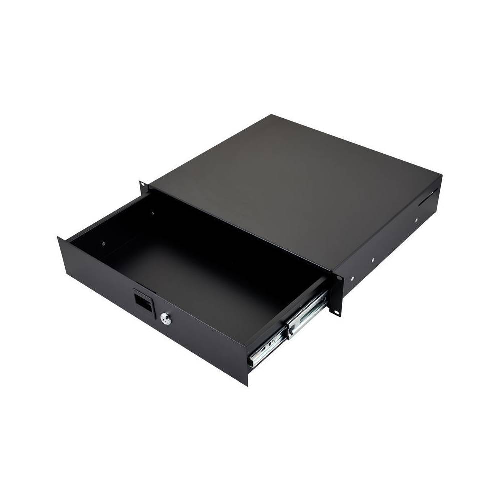 Adam Hall 87402E racklade 2U staal