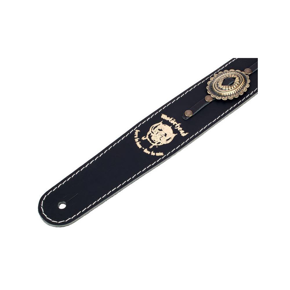 Richter Motörhead Concho Guitar Strap Black / Old Brass