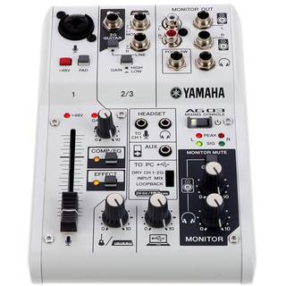 Yamaha AG03 webcasting mixer en USB audio interface