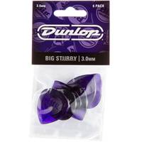 Dunlop Big Stubby 3.00mm 6-pack plectrumset paars