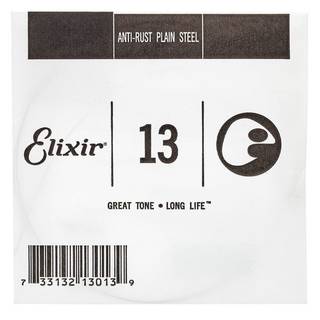 Elixir 13013 Anti-Rust Plain Steel .013 losse snaar