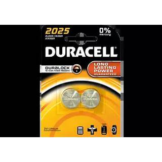 Duracell Lithium DL2025 3V 2x knoopcel batterij