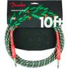 Fender Wreath Holiday Cable jackkabel 10ft Red/Green