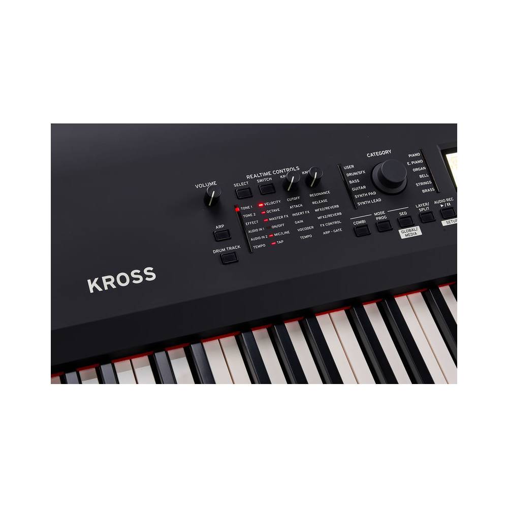 Korg KROSS 2 88 Matte Black synthesizer workstation