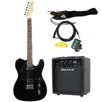 Fazley FTL200BK-P starter set elektrische gitaar zwart
