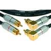 Klotz ALPA100 RCA recht 2p - RCA haaks 2p kabel 10m (set van 2)