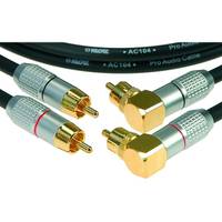 Klotz ALPA030 RCA recht 2p - RCA haaks 2p kabel 3m (set van 2)