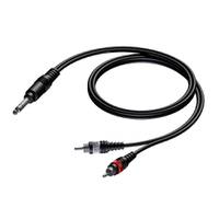 Procab CAB719 jack male stereo - 2x RCA male 3.00 meter