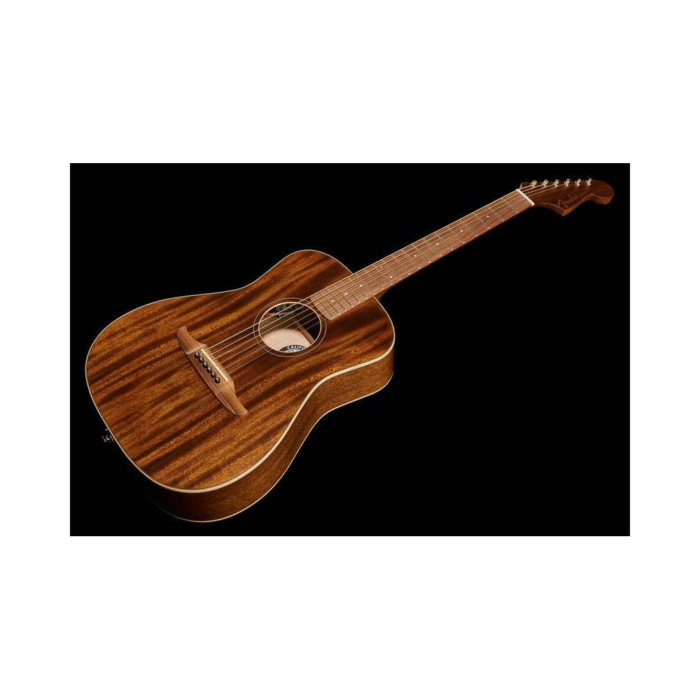 Fender Malibu Special Mahogany Natural Satin elektrisch-akoestische westerngitaar met gigbag