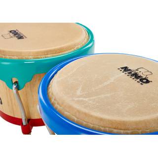 Nino Percussion NINO3NT-HK houten bongoset harlekijn hardware
