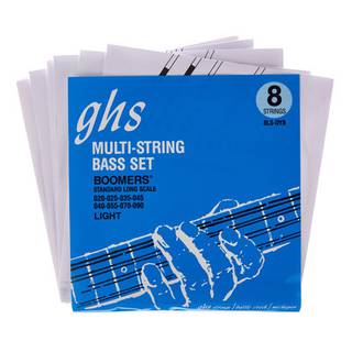 GHS 8LS-DYB Bass Boomers Regular snarenset voor 8-snarige bas