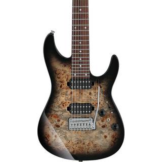 Ibanez Premium AZ427P1PB Charcoal Black Burst 7-snarige elektrische gitaar met gigbag