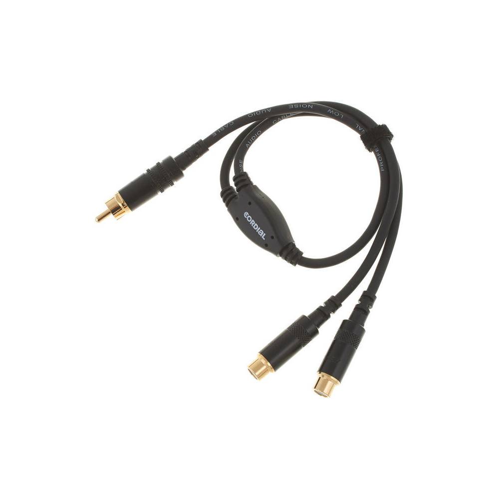 Cordial CFY0.3CEE Intro verloopkabel RCA male - 2X RCA female 0.3m