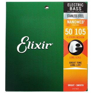 Elixir 14702 Electric Bass Stainless Steel Nanoweb Medium 50-105